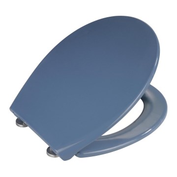 WENKO 22403100-WC-istuin SAMOS 44,5x37,5 cm sininen/hopea