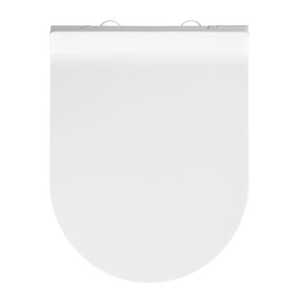WENKO 22415100-WC-istuin HABOS 46x36 cm valkoinen/hopea