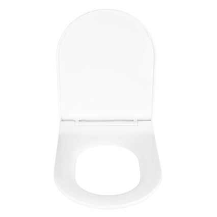WENKO 22415100-WC-istuin HABOS 46x36 cm valkoinen/hopea