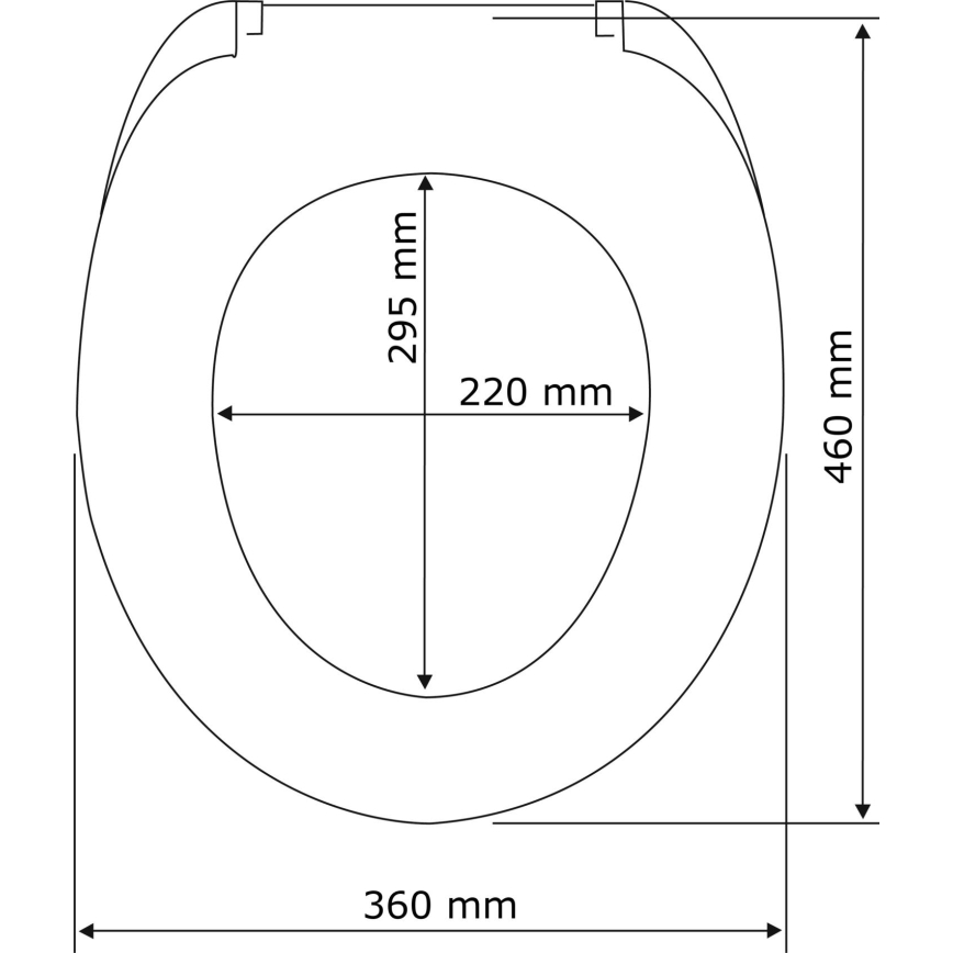 WENKO 22415100-WC-istuin HABOS 46x36 cm valkoinen/hopea