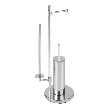 WENKO 22512100 - UNIVERSALO NEO WC-harja 30x73 cm, ruostumaton teräs/hopea
