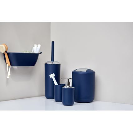 WENKO 22520100 - Roskakori BRASIL 14x21 cm sininen/kiiltävä kromi