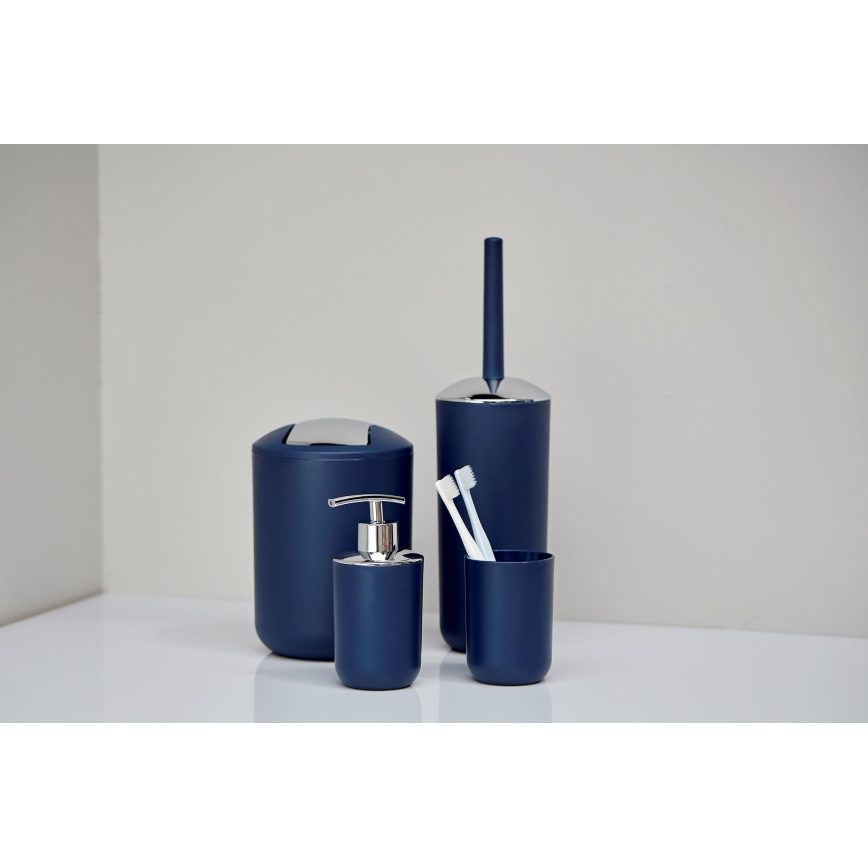 WENKO 22520100 - Roskakori BRASIL 14x21 cm sininen/kiiltävä kromi