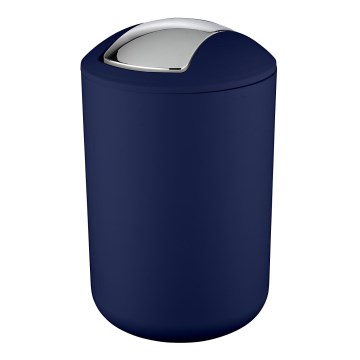 WENKO 22521100 - Roskakori BRASIL 19,5x31 cm sininen/kiiltävä kromi