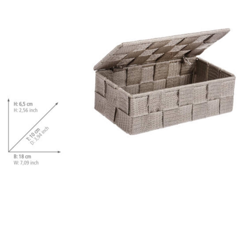 WENKO 22572100 - ADRIA-säilytin 18 x 10 cm beige
