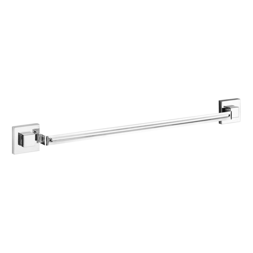 WENKO 22684100-Pyyheteline VACUUM-LOC QUADRO ED 60,5x6 cm hopea/kiiltävä kromi
