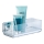 WENKO 22692100-Imukupilla kiinnitettävä hylly VACUUM-LOC QUADRO ED 25,5x14 cm hopea/läpinäkyvä