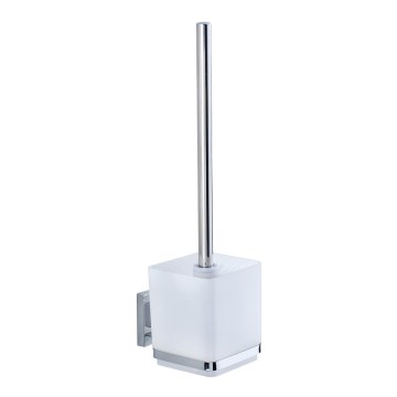 WENKO 22695100-WC vessaharja VACUUM-LOC QUADRO ED 9,5x37 cm hopea/kiiltävä kromi/läpinäkyvä