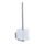 WENKO 22695100-WC vessaharja VACUUM-LOC QUADRO ED 9,5x37 cm hopea/kiiltävä kromi/läpinäkyvä
