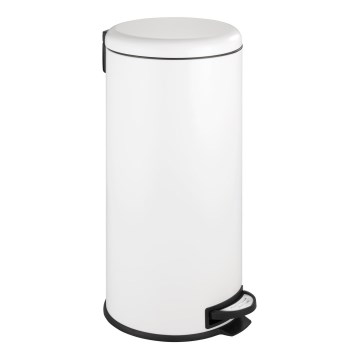 WENKO 22709100 - Roskakori LEMAN 30,5x64 cm valkoinen/musta