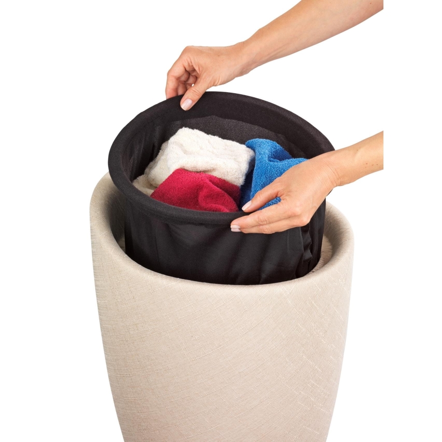 WENKO 22834100 - Jakkara CANDY 36x50,5 cm beige/musta