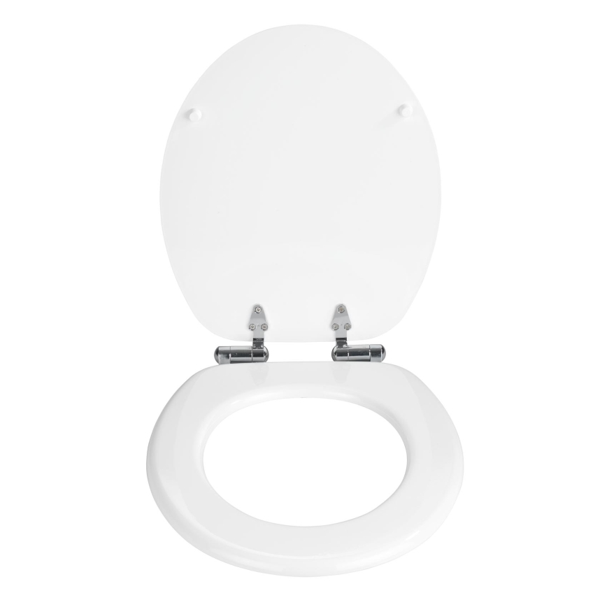 WENKO 22885100-WC istuinkansi URBIO 36x42,5 cm valkoinen/hopea