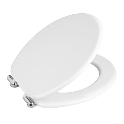 WENKO 22885100-WC istuinkansi URBIO 36x42,5 cm valkoinen/hopea