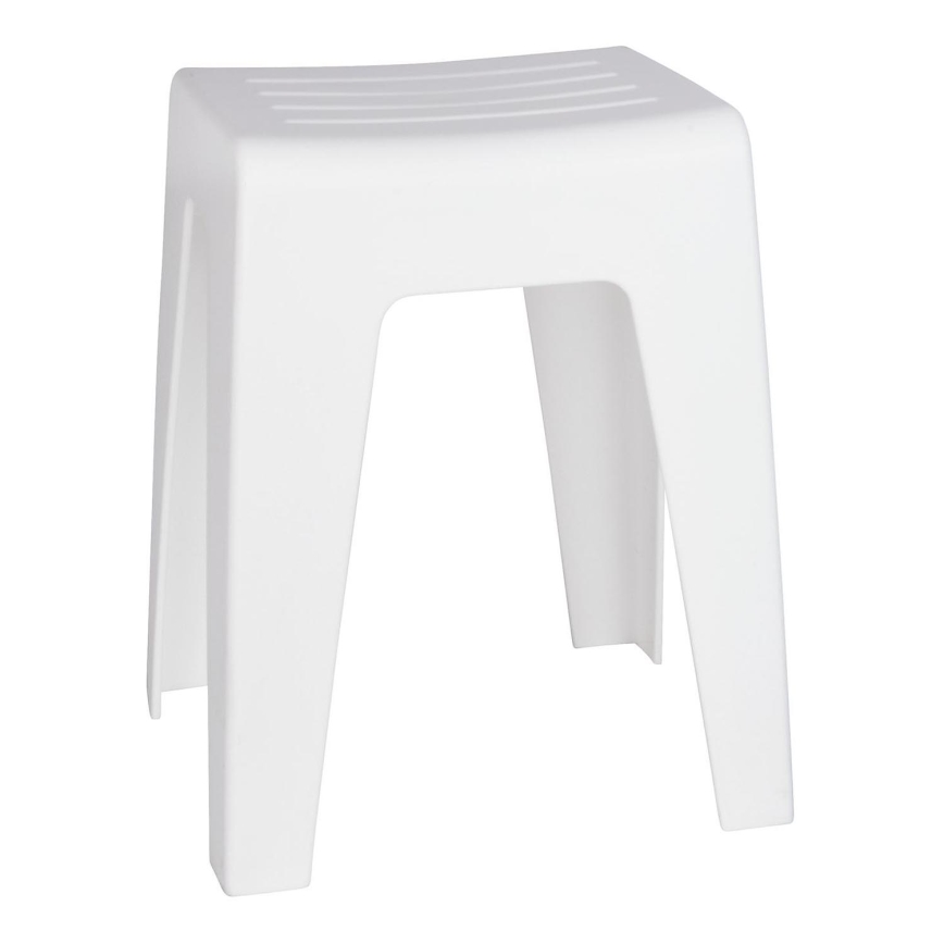 WENKO 22943100 - KUMBA-jakkara 38x47 cm valkoinen