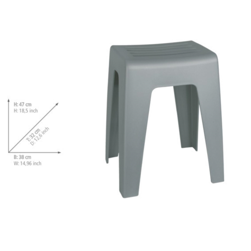 WENKO 22944100 - Jakkara KUMBA 38x47 cm harmaa