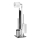 WENKO 22983100 - WC-harja RIVALTA 18x70 cm ruostumaton teräs/hopea/musta