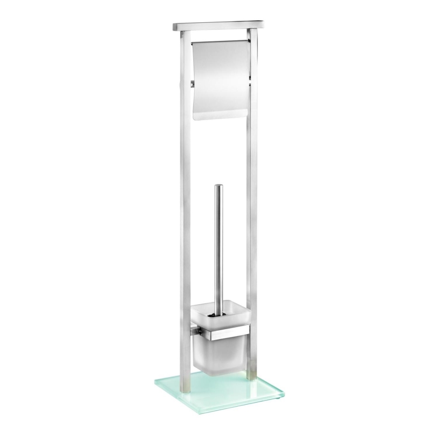 WENKO 22992100 - WC-harja DEBAR 18 x 73 cm ruostumaton teräs/satiini/valkoinen