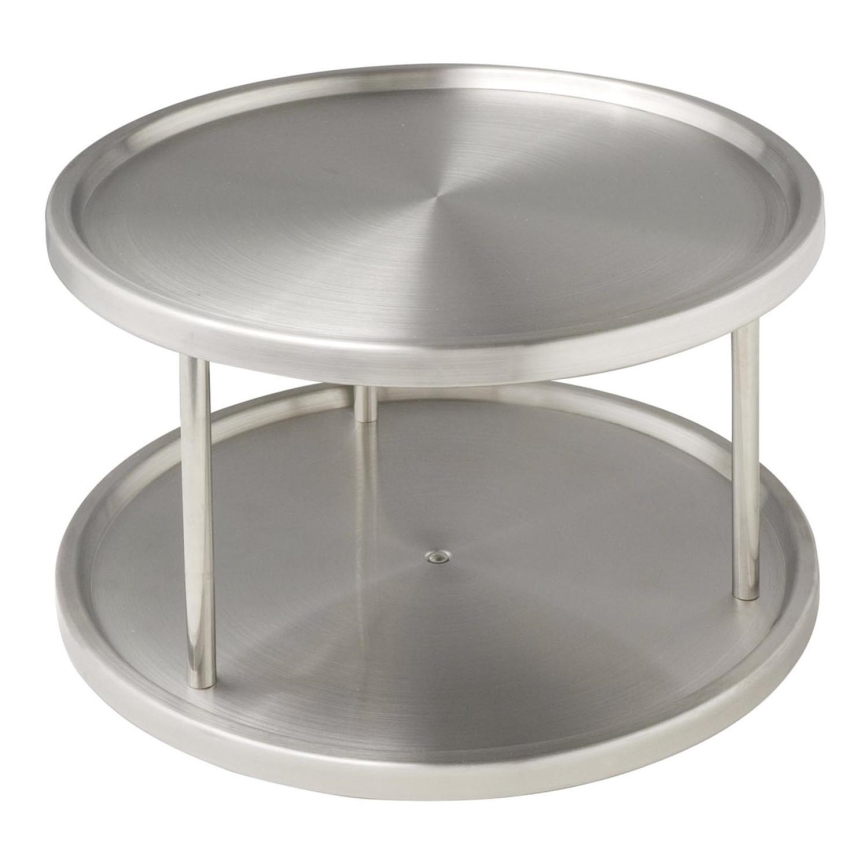 WENKO 2335100 - Kaappikaruselli 26,5x15,5 cm ruostumaton teräs/hopea