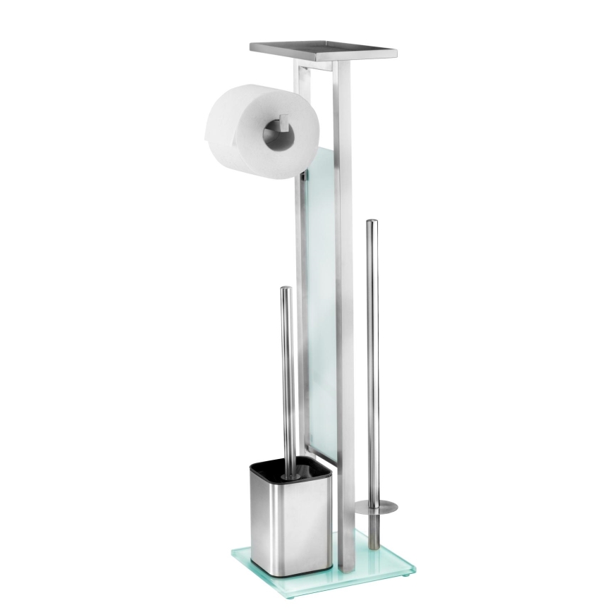 WENKO 23364100 - DEBAR WC-harja 21x70,5 cm, ruostumaton teräs/satiini/valkoinen