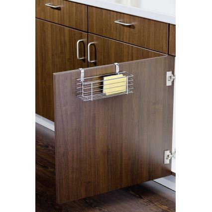 WENKO 2344100 - SLIM-kori 24x11,5 cm kiiltävä kromi/musta