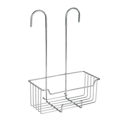 WENKO 23499100 - Suihkuhylly MILO 25x36 cm ruostumaton teräs/hopeanvärinen/kirkas