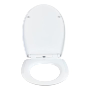 WENKO 23533100-WC WC-istuin, kantavuus 300/350 kg, 36,5x45 cm, monivärinen/hopea