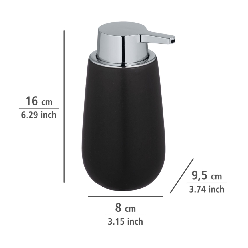 WENKO 23652800 - BADI-saippuapumppu 320 ml musta
