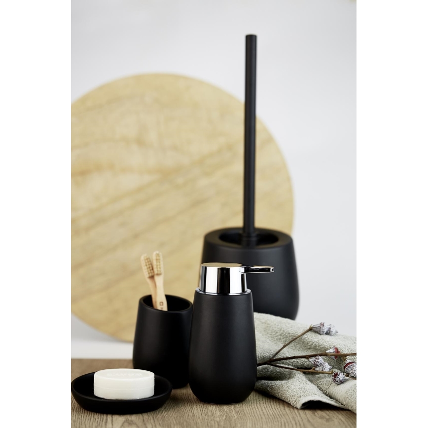 WENKO 23653100 - Saippua-astia BADI 11,5x3 cm musta