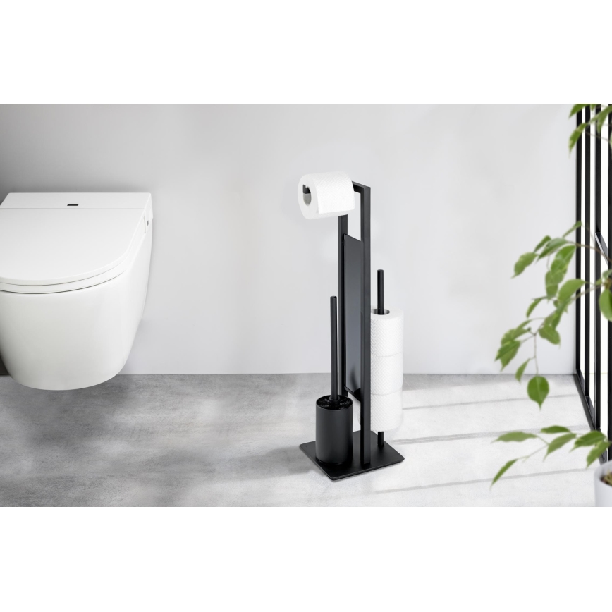 WENKO 23708100 - WC-harja RIVALTA 18x70 cm musta