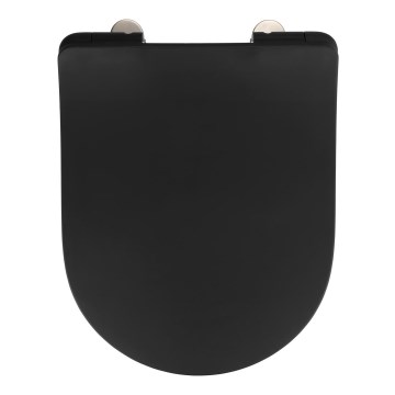 WENKO 23827100-WC WC-istuinkansi SEDILO 45,2x36,2 cm musta/hopea