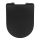 WENKO 23827100-WC WC-istuinkansi SEDILO 45,2x36,2 cm musta/hopea