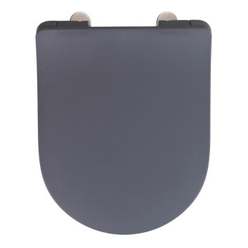 WENKO 23828100-WC WC-istuin SEDILO 45,2x36,2 cm harmaa/hopea