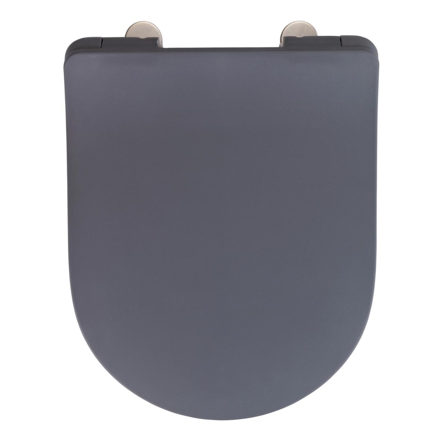 WENKO 23828100-WC WC-istuin SEDILO 45,2x36,2 cm harmaa/hopea