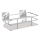 WENKO 23854800-Hylly TURBO-LOC QUADRO ED. 24x14,5 cm ruostumaton teräs/kiiltävä kromi
