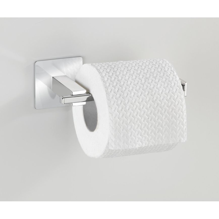 WENKO 23859800 - TURBO-LOC QUADRO ED WC-paperiteline 16,5x6,5 cm ruostumaton teräs
