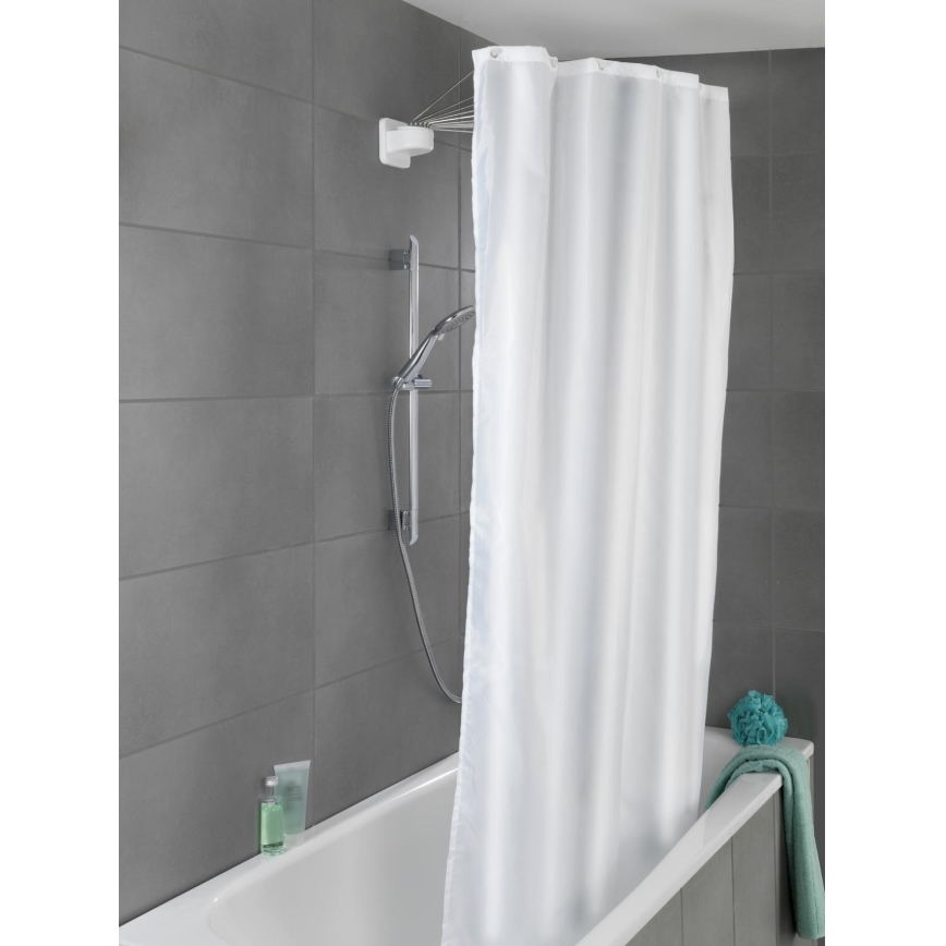 WENKO 23863100 - Suihkuteline 96x72 cm ruostumaton teräs/valkoinen