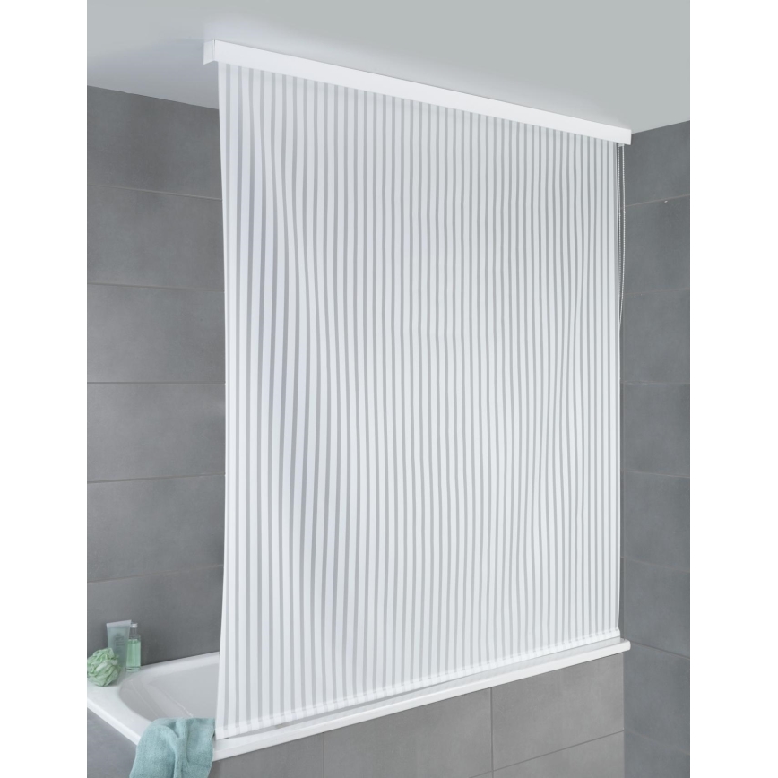 WENKO 23864100 - Rullaverho suihkuun 132x240 cm valkoinen