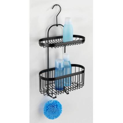 WENKO 23880100 – Hylly CLASSIC PL. SCHWARZ 26,5x47 cm musta
