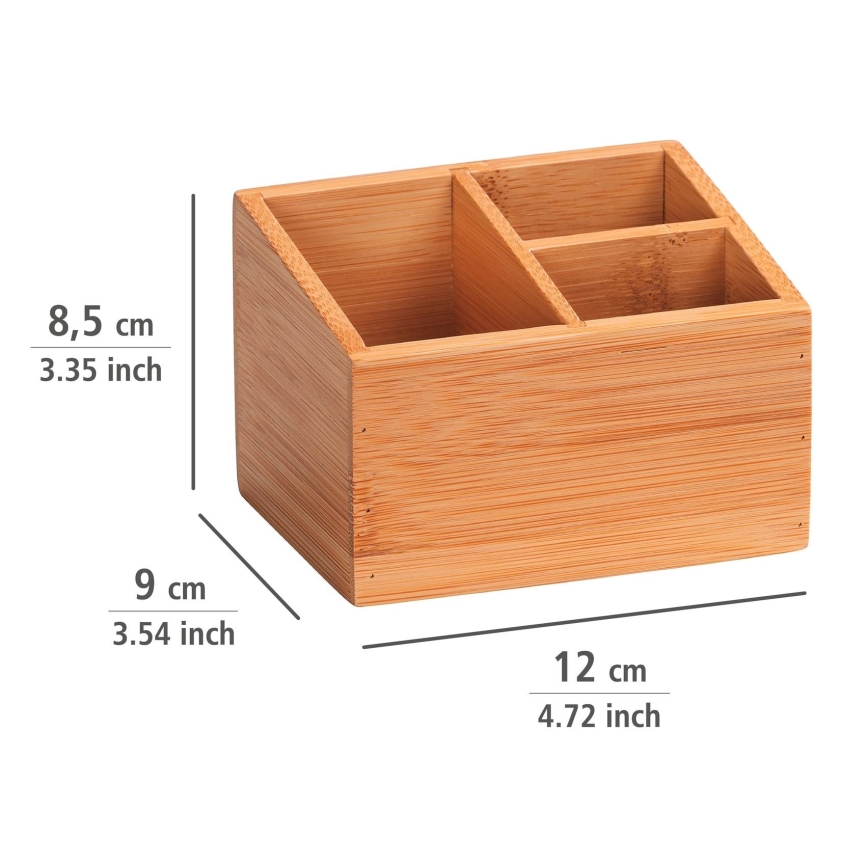 WENKO 23916100 - TERRA-säilytyslaatikko 12x9 cm ruskea