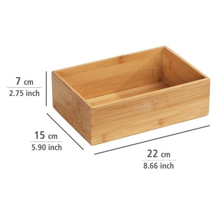 WENKO 23920100 - Tarjotin TERRA 22x15 cm ruskea