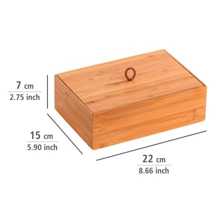 WENKO 23924800 - TERRA-säilytyslaatikko 22 x 15 cm, ruskea