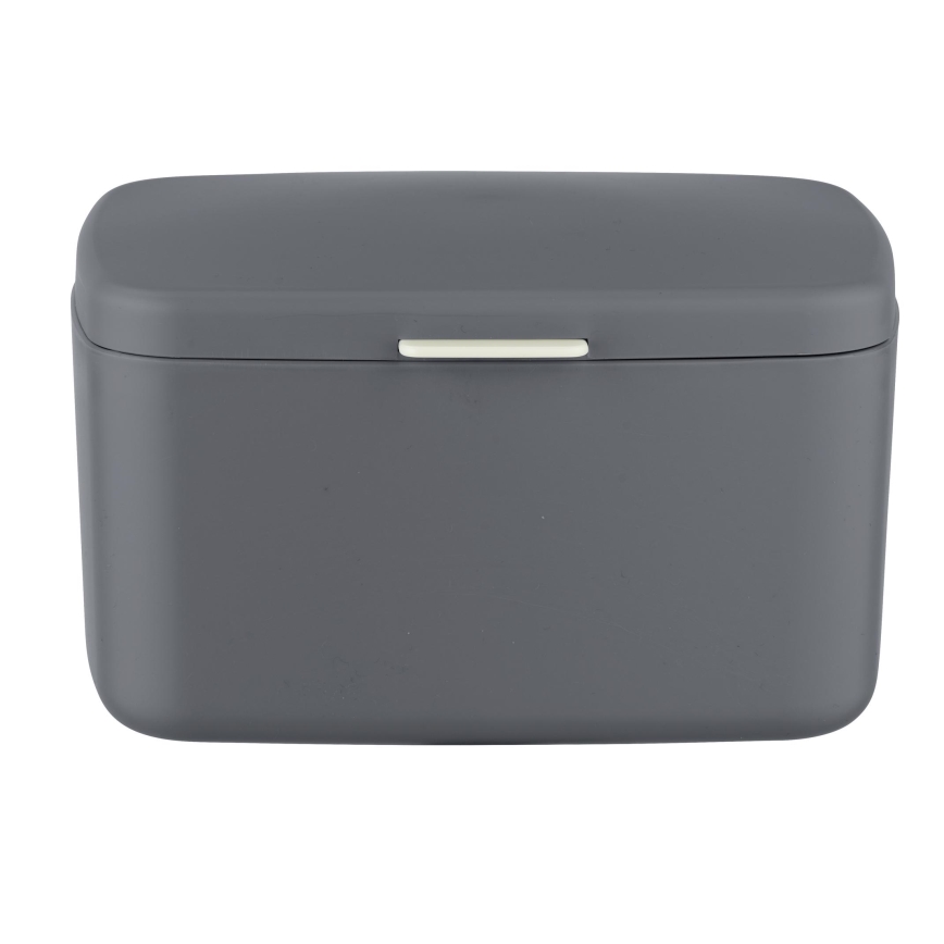 WENKO 23981100 - Laatikko BARCELONA 19,5x16 cm antrasiitti/kiiltävä kromi