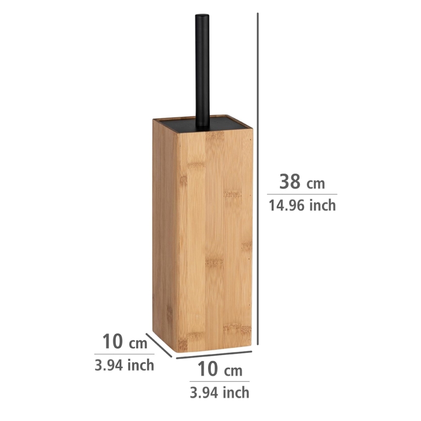 WENKO 23985100 - WC-harja PADUA 10x38 cm ruskea/musta