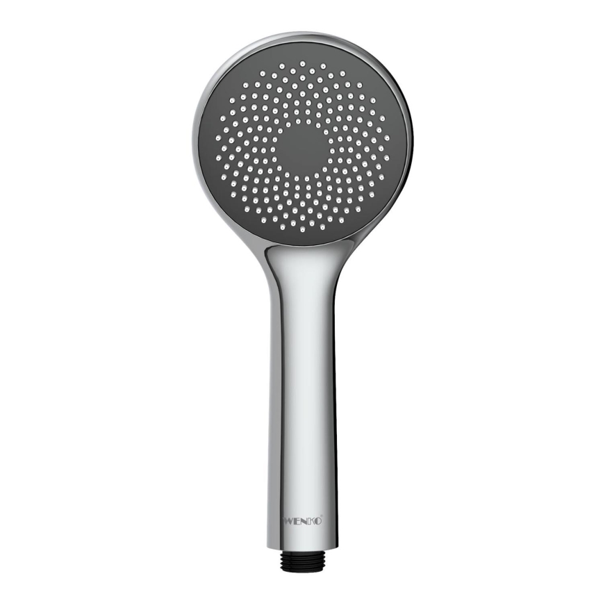 WENKO 23991100 - Suihkupää Vesisäästöjärjestelmä 9,5x9,5 cm kiiltävä kromi/harmaa