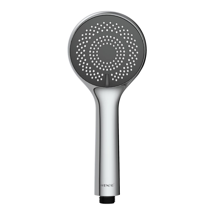 WENKO 23992100 - Suihkupää WATERSAVING SYSTEM 9,5x9,5 cm kiiltävä kromi/harmaa