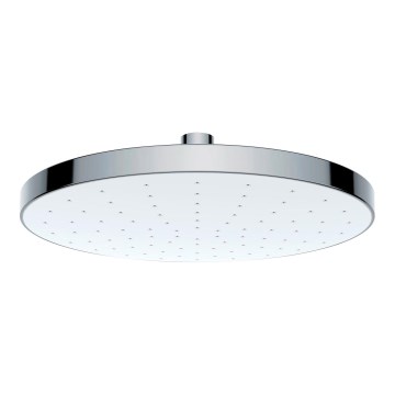WENKO 24000100-Suihkupää AUTOMAATTINEN PUHDISTUS 22,5x22,5 cm kiiltävä kromi/valkoinen