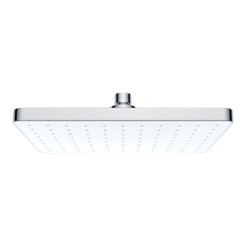 WENKO 24001100 - Suihkupää AUTOMAATTINEN PUHDISTUS 25x17 cm kiiltävä kromi/valkoinen