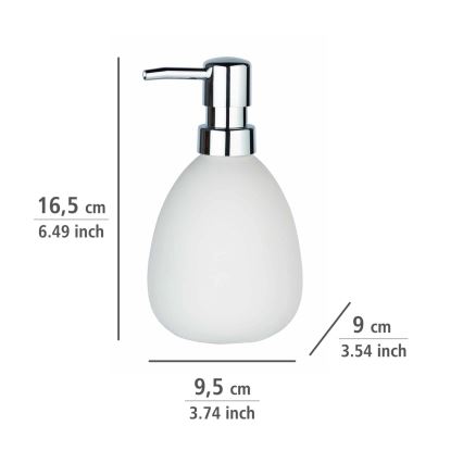 WENKO 24011100 - Saippua-annostelija POLARIS 390 ml valkoinen