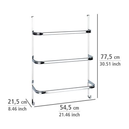 WENKO 24025100 - Pyyheteline IRPINIA 54,5x77,5 cm kiiltävä kromi
