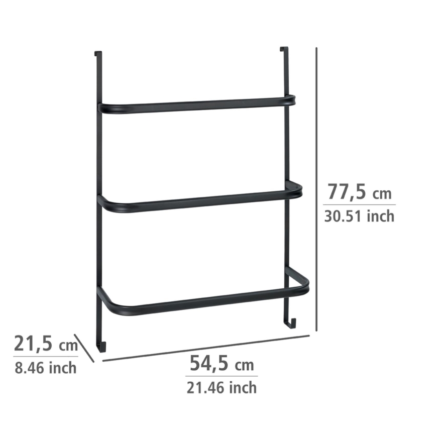 WENKO 24026100 - Pyyheteline IRPINIA 54,5x77,5 cm musta